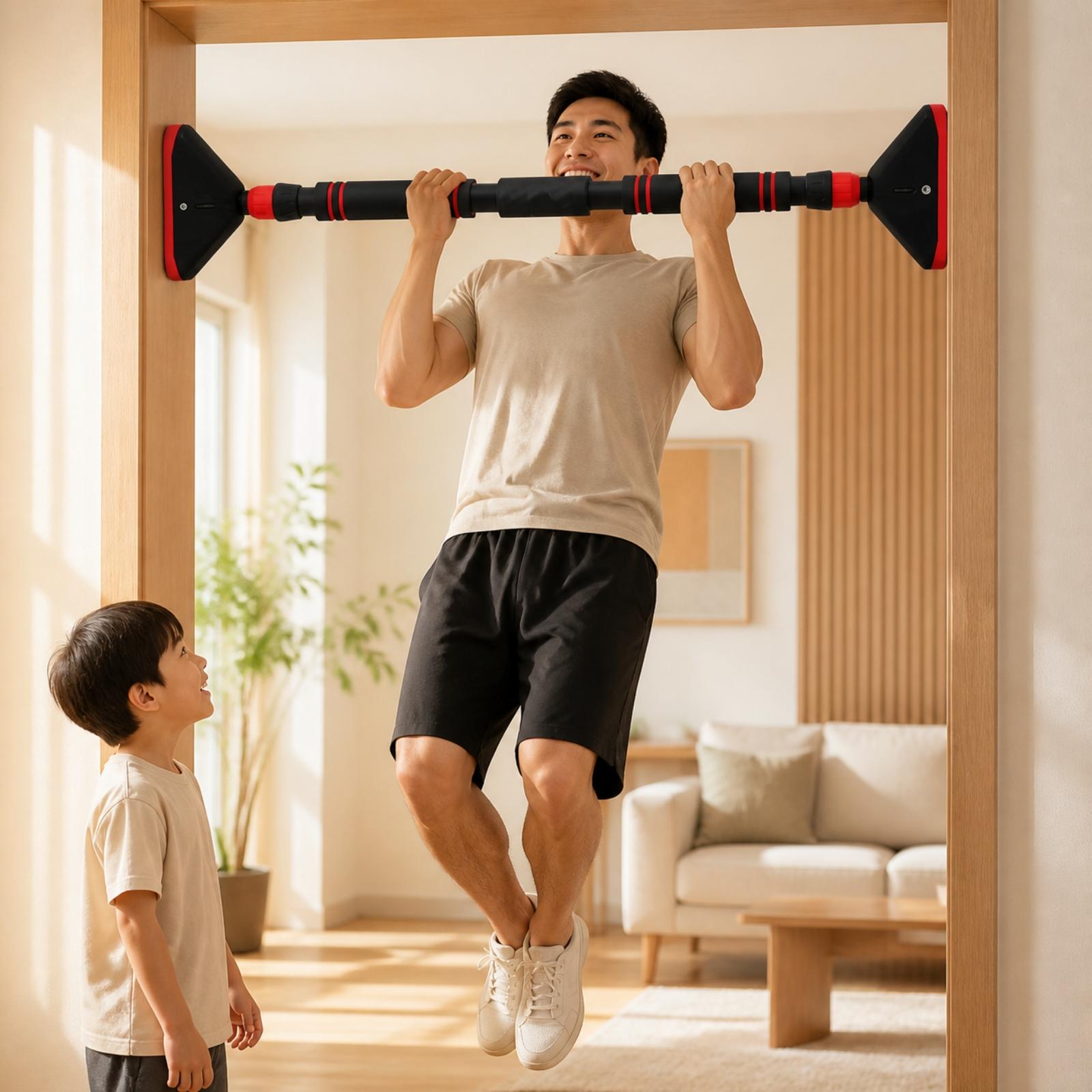 Door Pull Up Bar No Screw - عارضة سحب لأسفل للإطار الخارجي للباب،