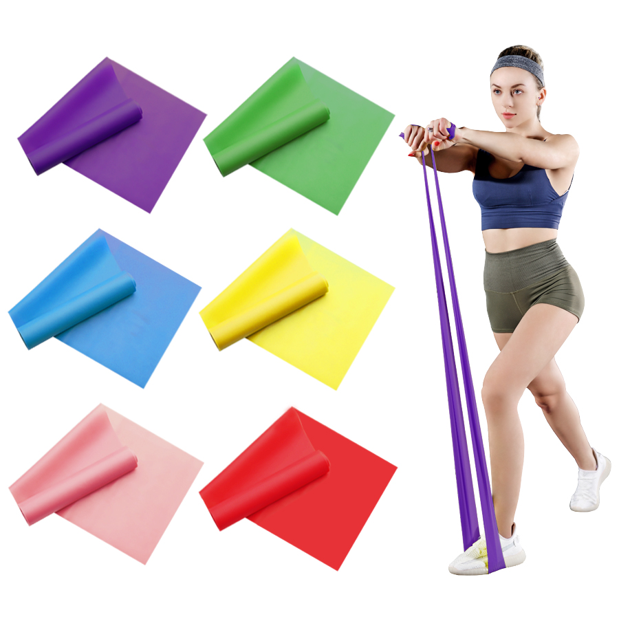 Pilates Bar Kit With Resistance Bands - 2/3/4/6 قطع من أربطة مقاومة اليوغا: