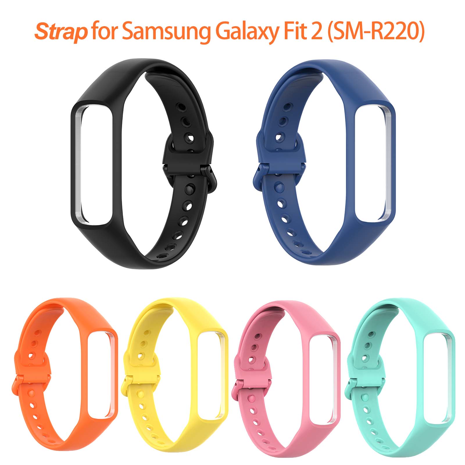 Resistance Bands Set With Handles - حزام ناعم بديل لساعة سامسونج جالاكسي