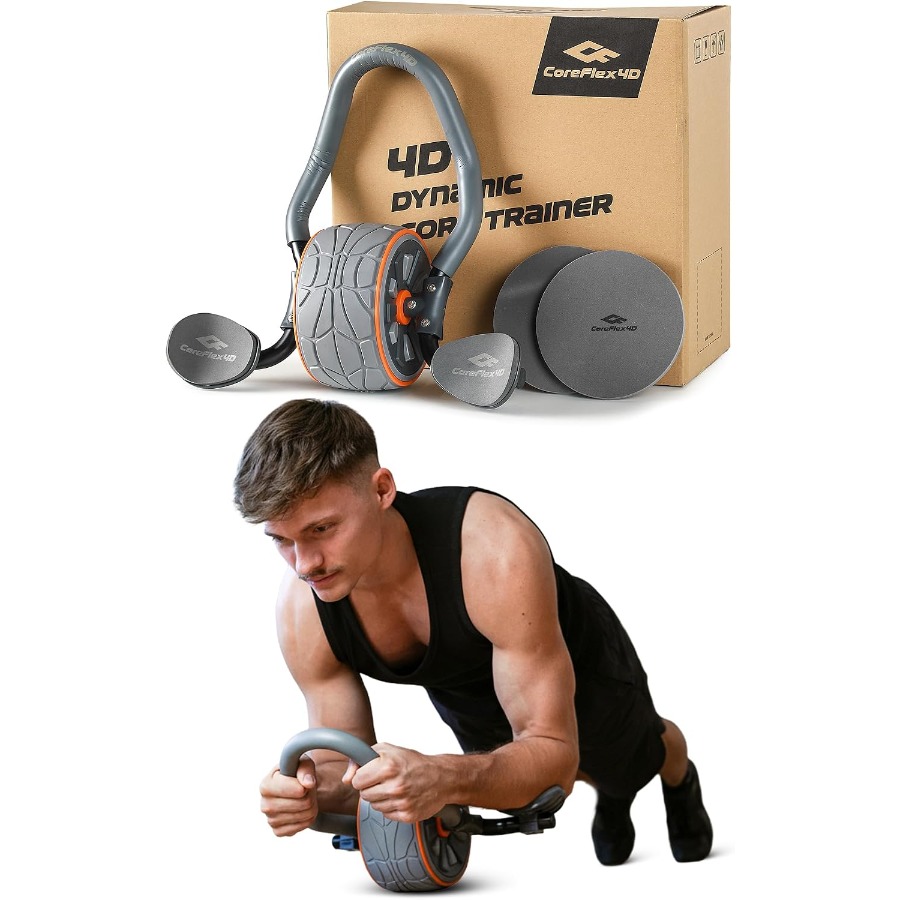 Ab Roller Wheel With Elbow Support - عجلة تمارين البطن CoreFlex4D مع دعامة