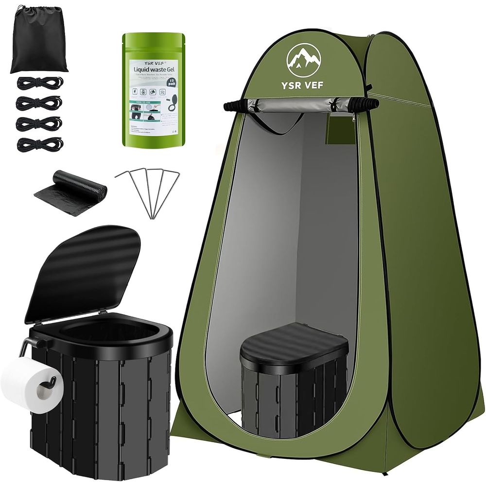 طقم مرحاض متنقل، مرحاض للتخييم - مراجعة Camping وسعره