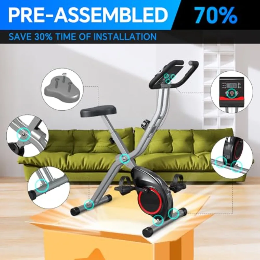 دراجة تمارين قابلة للطي للشقق  - مراجعة Exercise Bike Magnetic Resistance وسعره