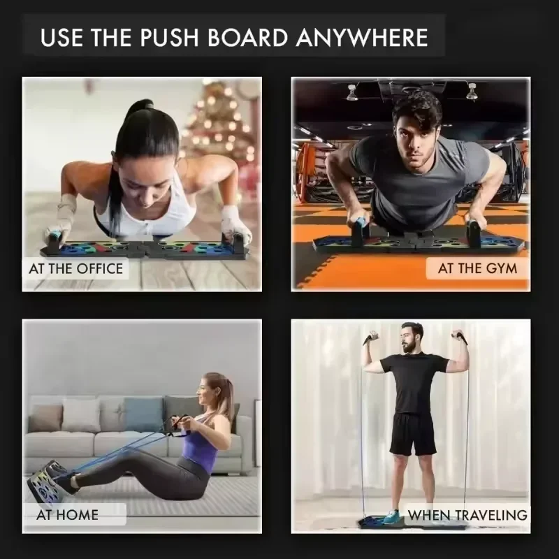 مجموعة ألواح تمارين الضغط، قاب - مراجعة Push Up Board Foldable Multi Function وسعره