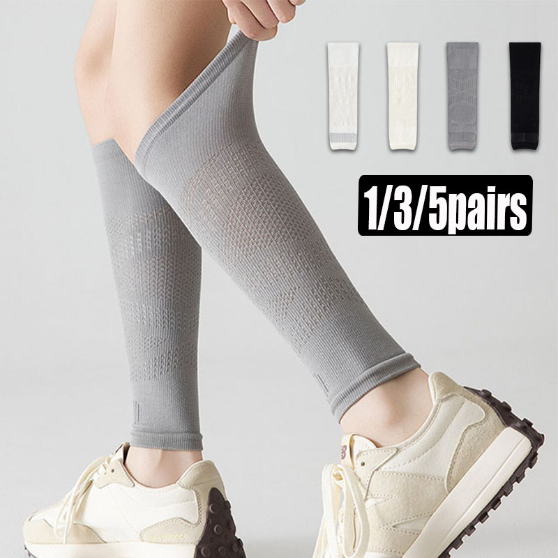 1/3/5 أزواج من أكمام ضغط الساق - مراجعة Cycling وسعره