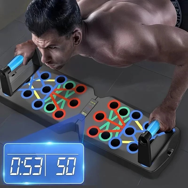 مجموعة لوحة الضغط المحمولة متع - مراجعة Push Up Board Foldable Multi Function وسعره