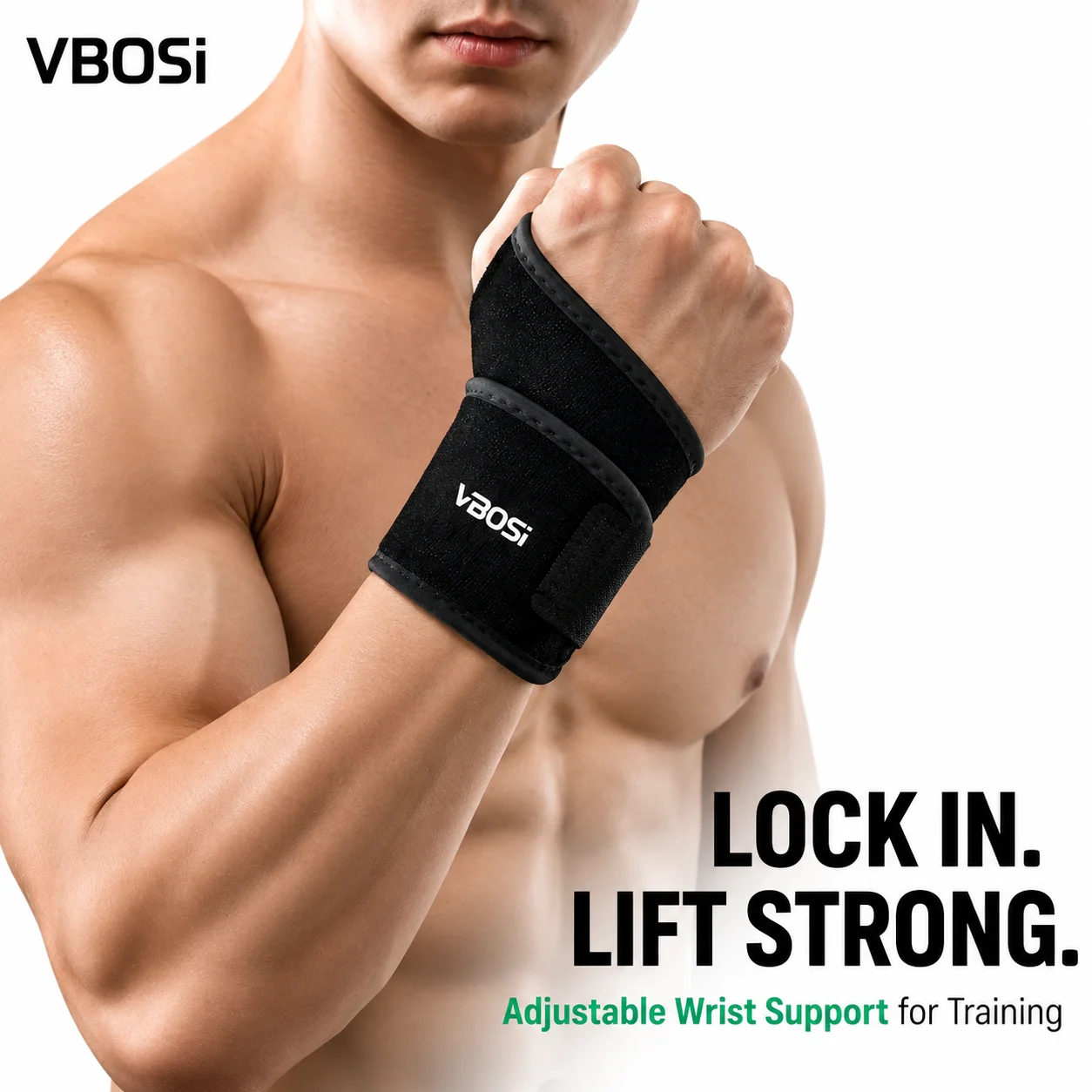 دعامة معصم قابلة للتعديل من VB - مراجعة Wrist Wraps Weightlifting Support وسعره