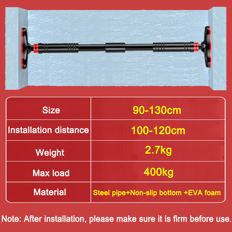 90-130 سنتيمتر قابل للتعديل سح - مراجعة Door Pull Up Bar No Screw وسعره