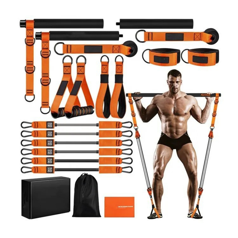 مجموعة أدوات بيلاتس مع أربطة م - مراجعة Pilates Bar Kit With Resistance Bands وسعره